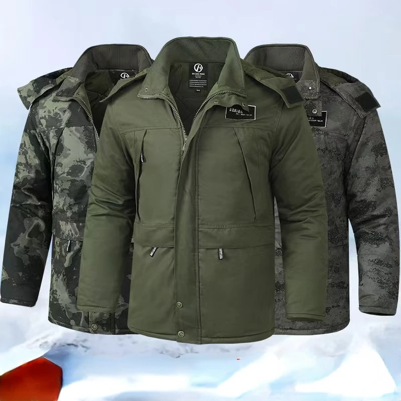 Winter Thermal Military Jacket Men Military Uniform Men Officer Airsoft Clothing Military  Jacket Work Wear Coat for Men