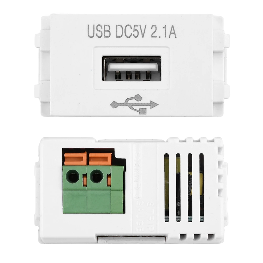 128-Type USB Power Module 220V Socket 5V Transformer 2.1A USB  Mobile Phone Charging Power Socket Switching Adapter ﻿