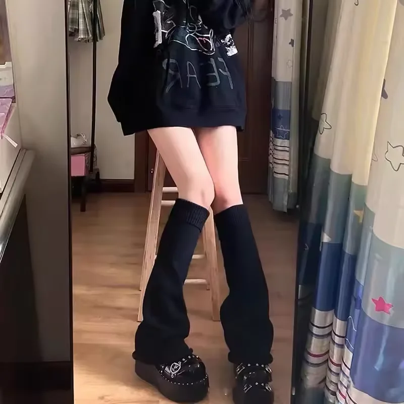 New Sweet Girl Scaldamuscoli Calzini lavorati a maglia Palla di lana Copri piedi lavorati a maglia Calzini lunghi Stivali da donna Copri Cosplay Calzini da donna