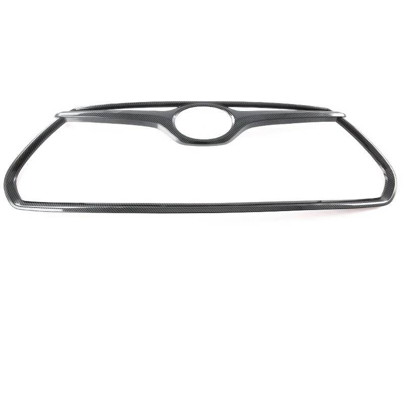 

For Toyota Highlander Front Grille Frame Front Face Emblem Decoration Bright Strip Exterior Modification Parts