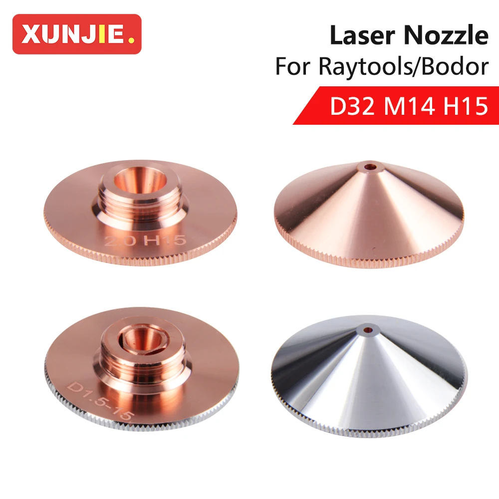 Raytools Laser Nozzle Dia.32mm Caliber 0.8-5.0mm Single/Double Layer For Raytools Fiber Laser Head Bodor Glorystar Laser Machine