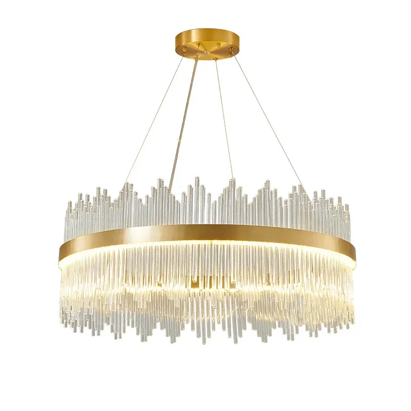 

Luster Modern Luxury Crystal Pendant Chandelier Remote Control Dimming Living Dinning Room Hangging Indoor Decor Led Lighting