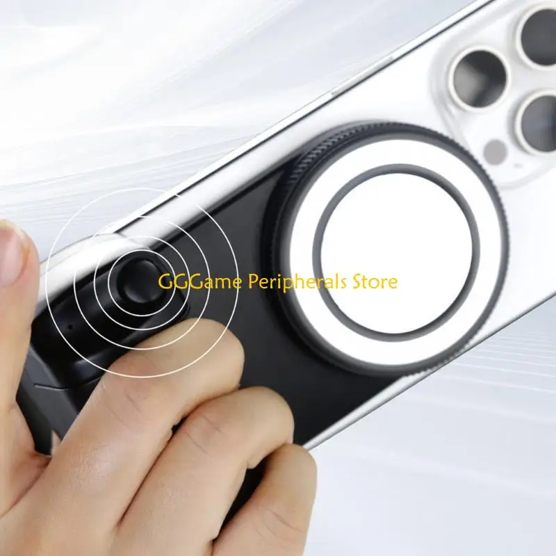 U55B سطوع قابل للتعديل LED ملء ضوء حلقات سيلفي مغناطيسية قابلة للشحن قبضة المفاجئة للهواتف الذكية كاميرا لاسلكية عن بعد