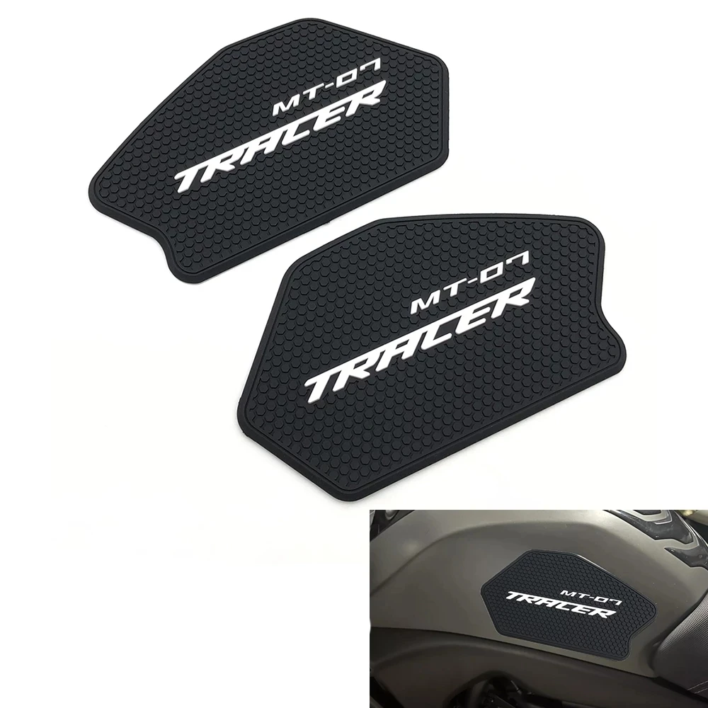 

Motorcycle Fuel Tank Pads Sticker Side Gas Knee Grip Protector Traction Decals For Yamaha MT-07 MT07 Tracer 700 Tracer700 2021+