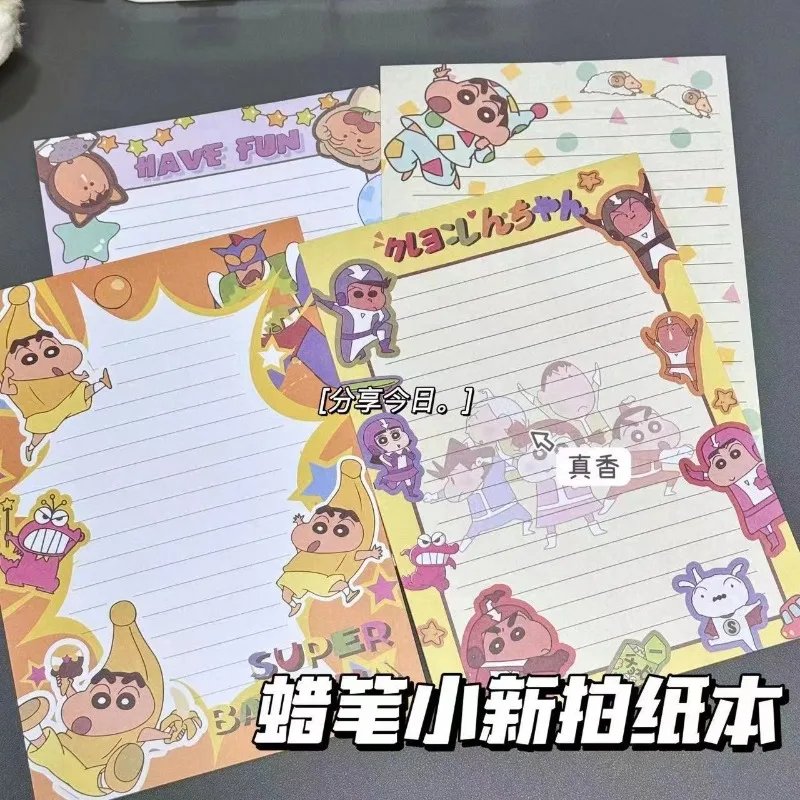 Crayon Shin-chan Cartoon B5 Taccuini memo Anime 30 pagine Anime Studente Notebook Carta da lettere Carte per appunti per bambini Blocco note di cancelleria