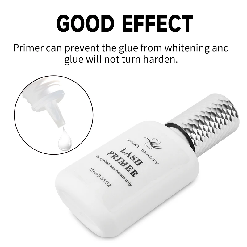 Winky Beauty Wimpernverlängerungskleber Primer für Wimpernanwendung aus Südkorea 15 ml Fixiermittel Wimpernkleber Make-up-Tools