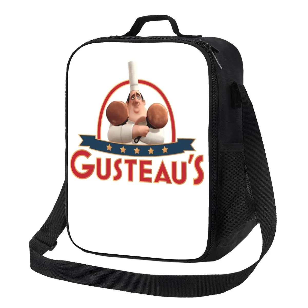 

Custom Ratatouille Gusteau Thermal Insulated Lunch Bags Resuable Lunch Container for School Outdoor Storage Bento Food Box