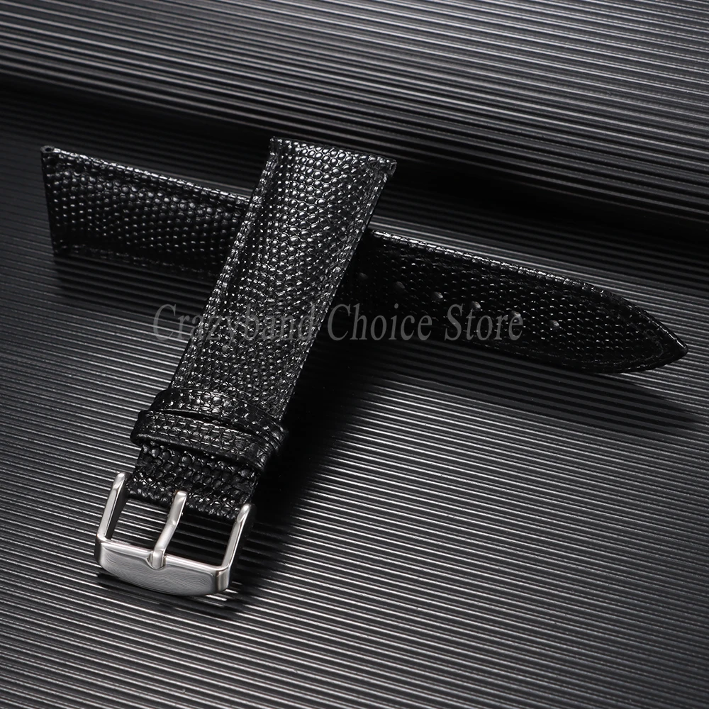 Uhrenarmband aus Leder mit Eidechsenstruktur, 14 mm, 16 mm, 18 mm, 19 mm, 20 mm, 21 mm, 22 mm, Business-Armband für Damen und Herren, universell für Tudor, Ersatzband – Detail 6