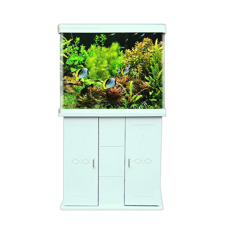 

New Arrival Wholesale Aquarium Fish Tank With Cabinet and Sump Tank and Sliding Cover