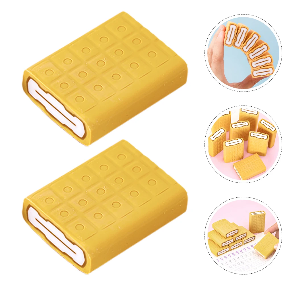 10-delige ijsgum Leuke potloodgommen voor schoolkinderen Cartoon Creatieve Pvc Student