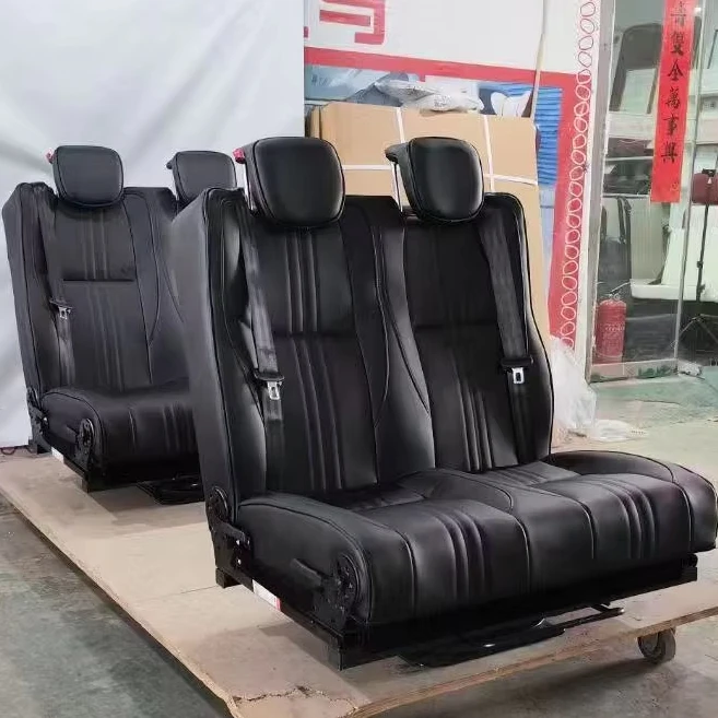 

Comfortable Folding RV Camper Van Sofa Seat Bed Three Passenger Seats for Motorhomes