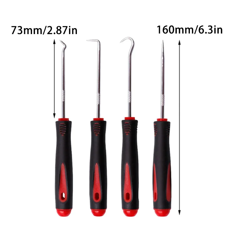 

Car Repair Tools 4Pcs Car Oil Seal Screwdrivers Set Car Auto Oil Seal O-Ring Seal Gasket Pick Puller Remover Pick Hooks Tools