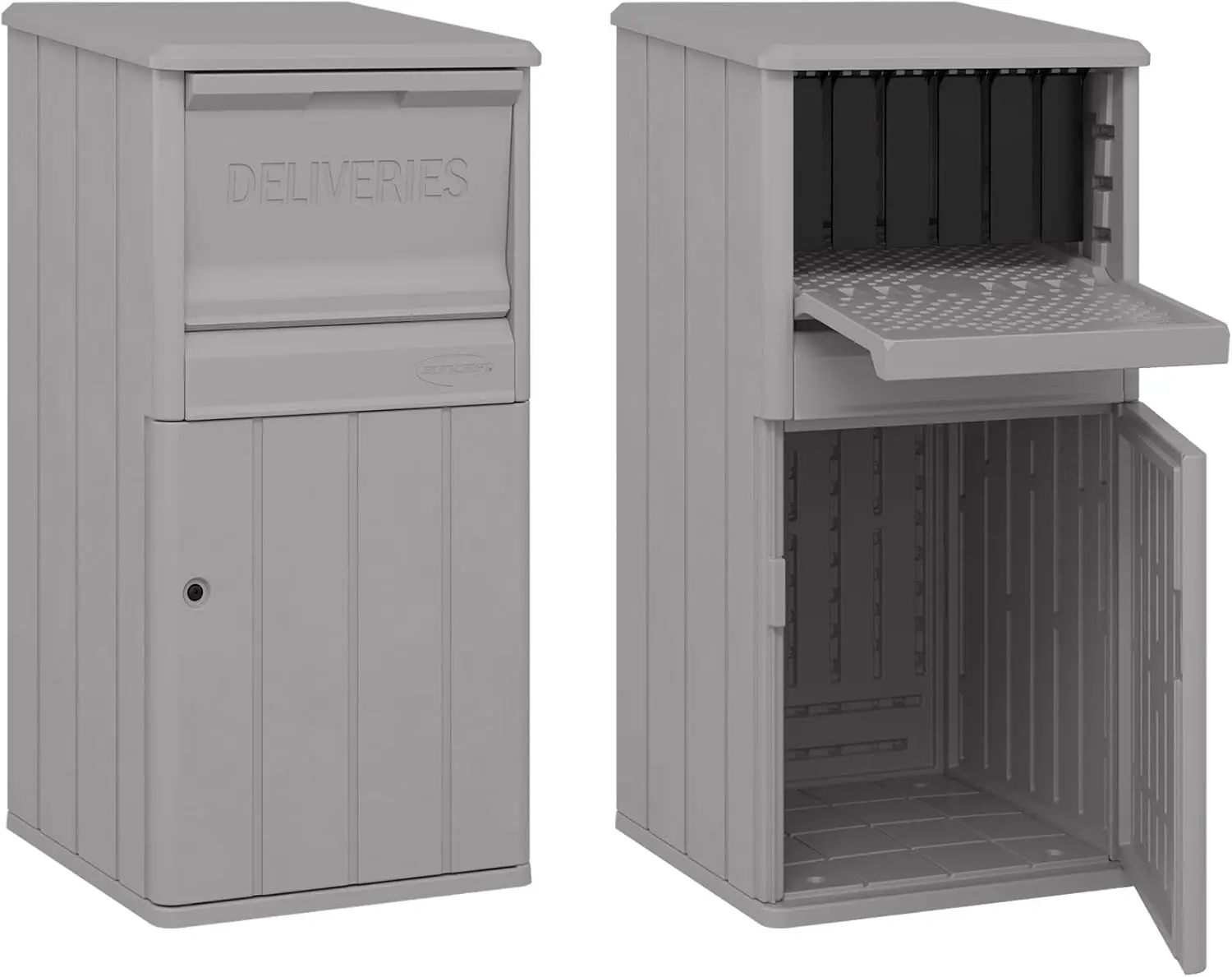 

Уличный почтовый ящик на 33,5 галлона с замком, всепогодный, для безопасной бесконтактной доставки посылок