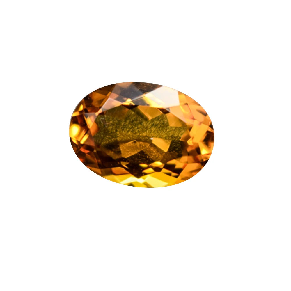 

Citrine Oval Faceted Gemstone Egg Shape Cultured Citrine Gem Multiple Sizes to Choose