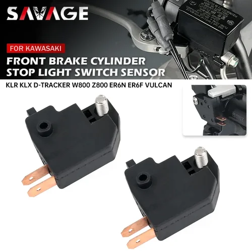 Imagen 1 del producto Para Kawasaki KLX 250 KLR d-tracker 125 eliminador Vulcan 1500 W800 ER6N ER6F Z300 Sensor de interruptor de luz de freno delantero