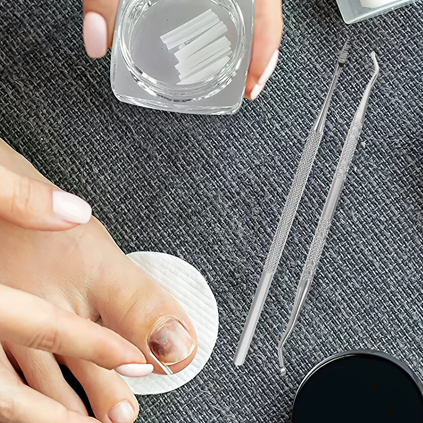 

3Pcs Curved Corrections Nail Patches Premium Stainless Steel Nail Correction Sticker Self-Adhesive Toenail Protectors Pain