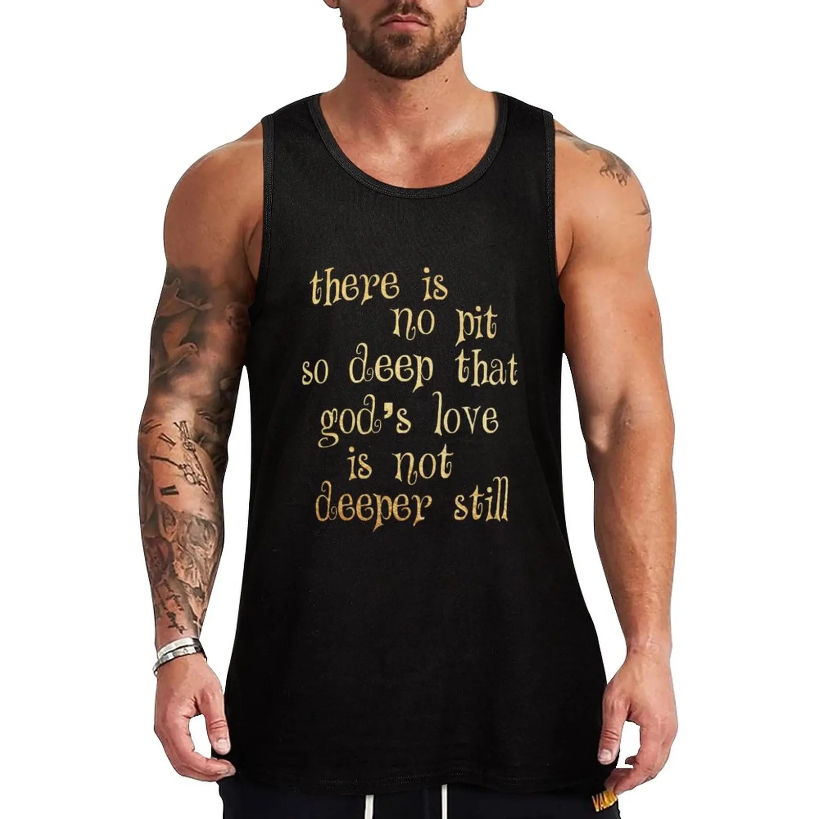 

New There is no pit so deep that Tank Top sleeveless shirt man basketball clothing