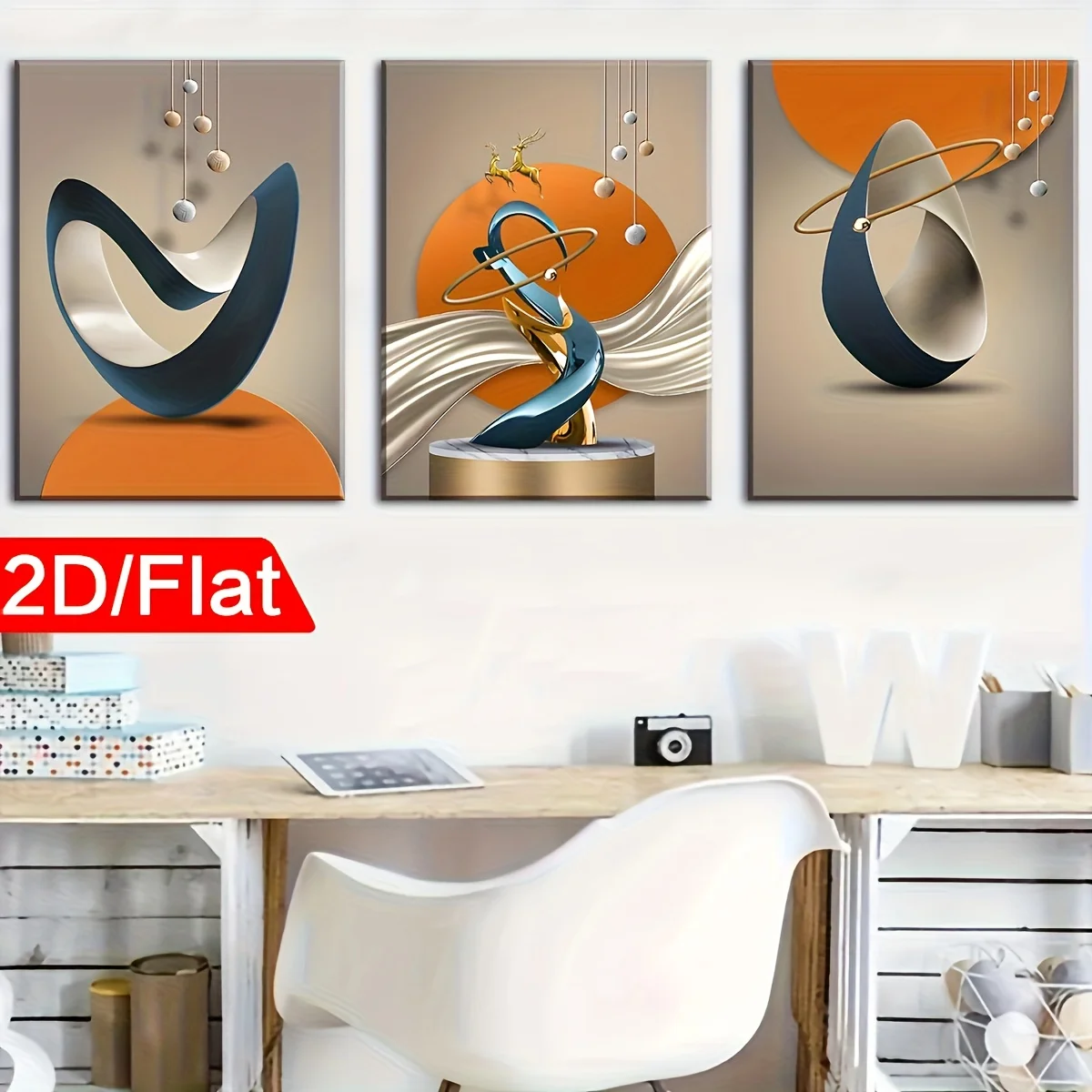 Featuring Modern, Stylish, Abstract, And Light Luxury Art.Framed Canvas Paintings Ready to Hang, Perfect for Home Decor Wall Art