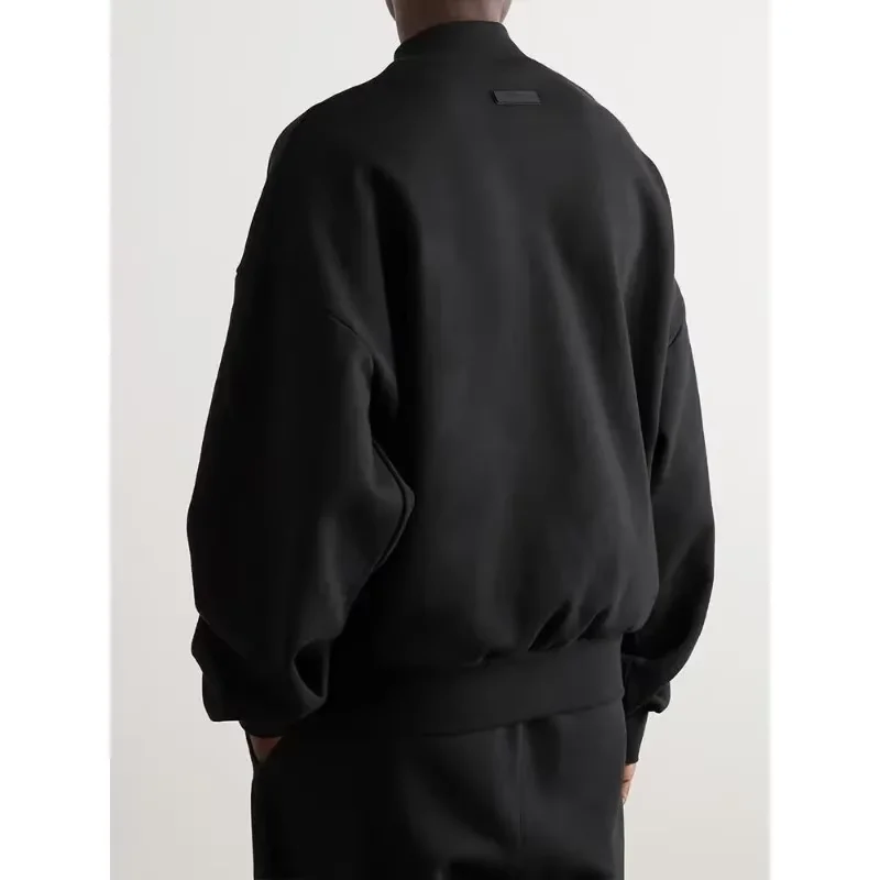 Season 10 Double Line Silicone Letter Men's Sweater Luxury Design Side Pocket Pullover High Street Women's Sweater Two Piece Set