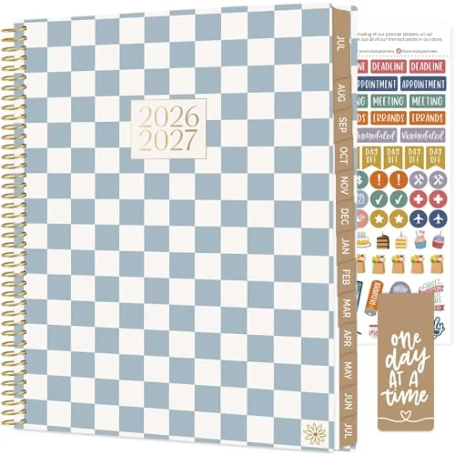 

2026-2027 Planner 8.5" x 11" 13 Month Academic Year Organizer (July 2026 - July 2027) - Weekly and Monthly Agenda Book with Sti