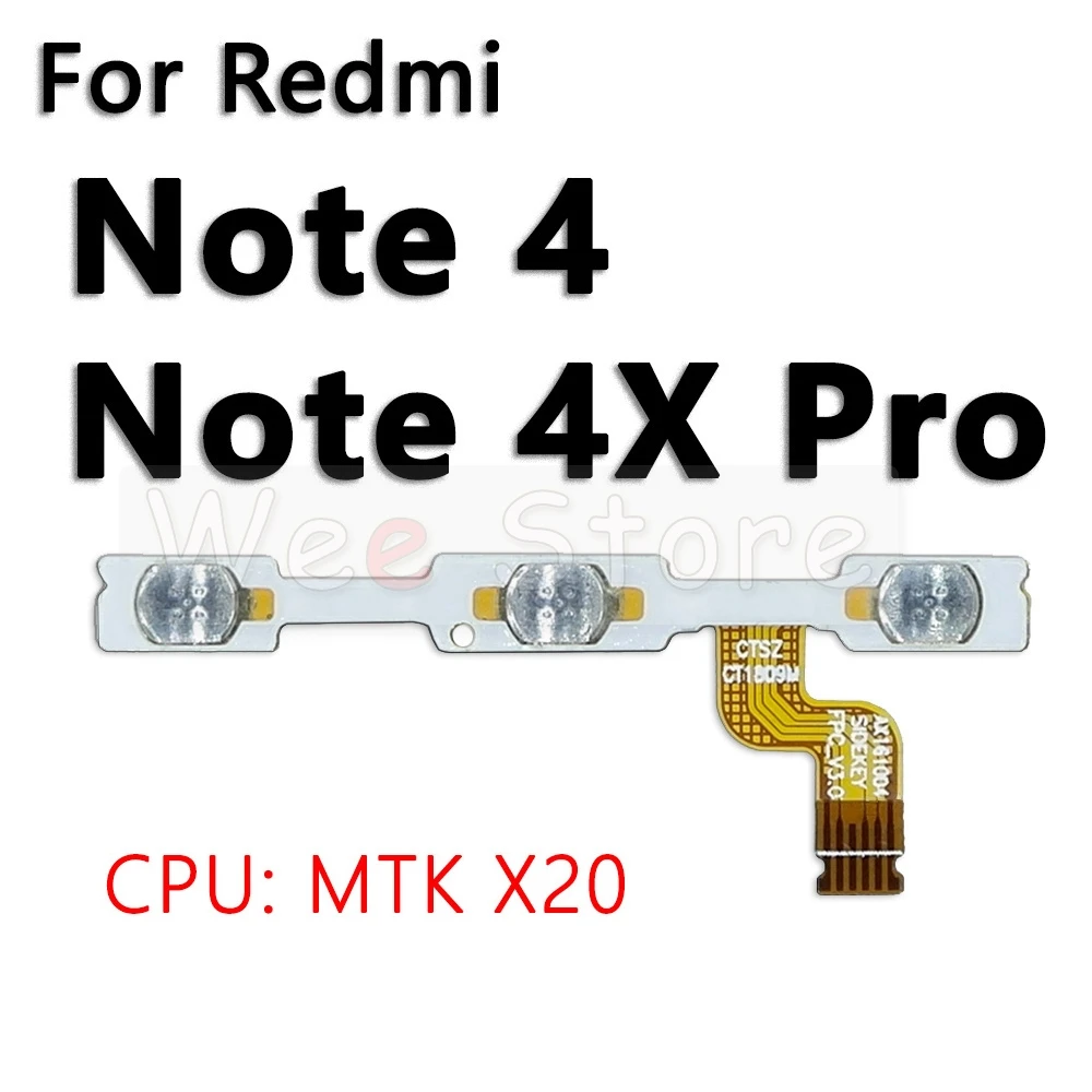 Bouton Muet pour Xiaomi Redmi Note 4 5 6 4A 4x 5A SnapPlus Pro, Pièces de Téléphone