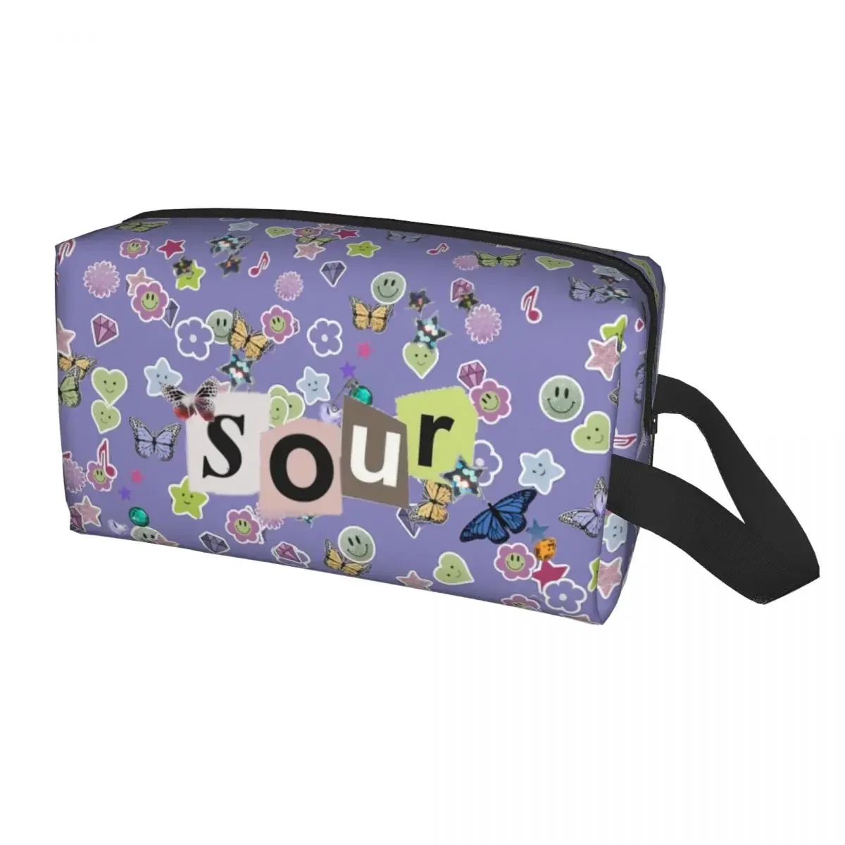 Custom Olivia Guts Sour World Tour 2024 Makeup Bag for Cosmetic Organizer American Singer Songwriters Storage Toiletry Bags