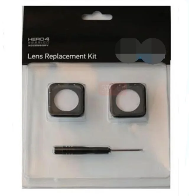 For Session Gopro 100% Original Lens Protetive Frame/UV Glass Lens Cover/Cap And Tools For Gopro Session 4 5 Camera Accessories