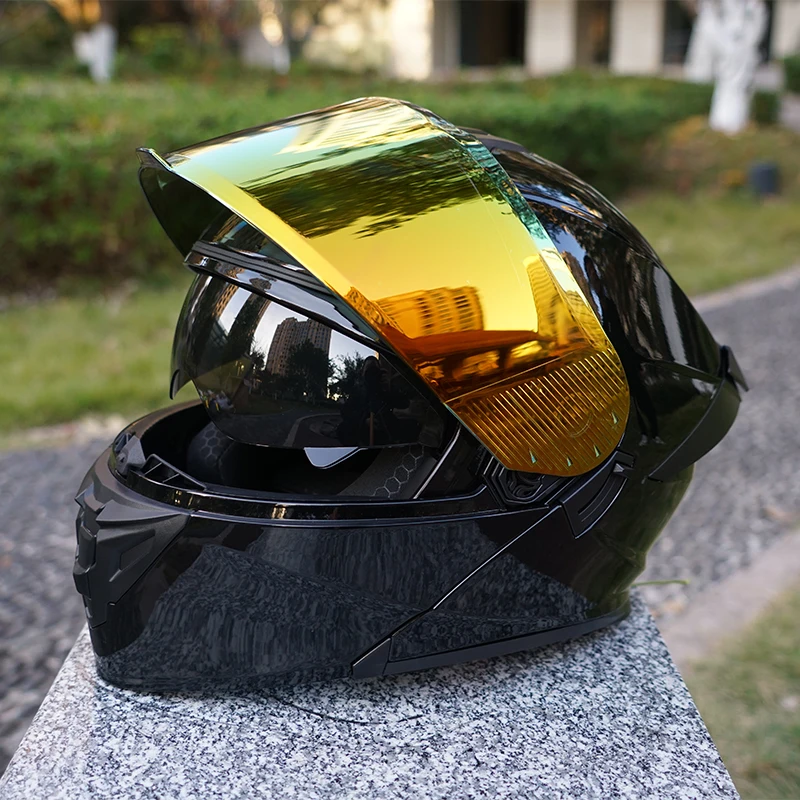 

Flip-Up Motorcycle Helmet, Full-Face Flip-Up Helmet, Abs Material