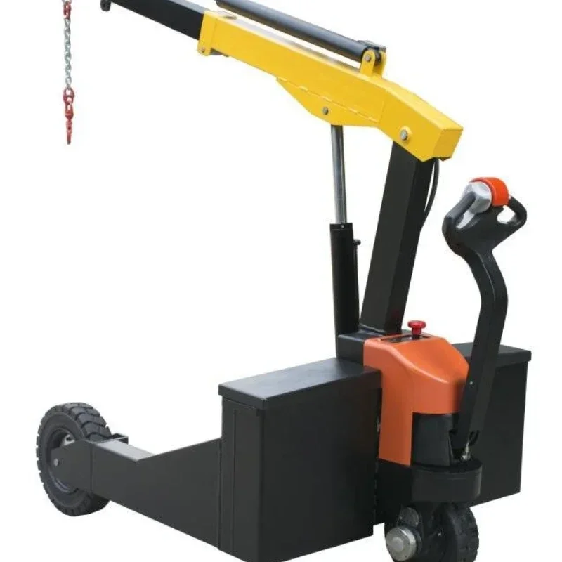 

Movable, semi-automatic, fully electric single-arm crane