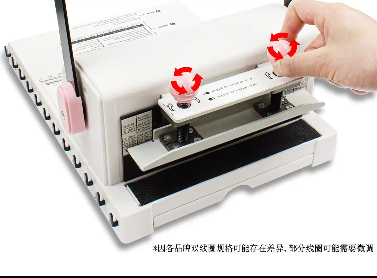 Binding Machine 2:1 Double Wire Binding Machine Machine Single-pass 20 Pages Pun
