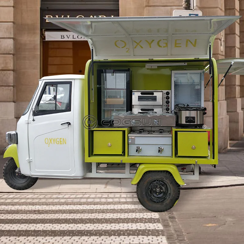 

COGSUN Mobile Food Kiosk Hot Dog Stand Concession Trailer Ice Cream Trucks Taco Cart Sweet Corn Shop Small Fast Food Trailer