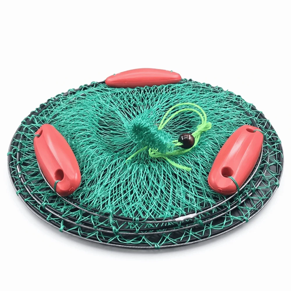 Three Drift Fishing Net Bag Quick Drying Water-floating Fish Basket Collapsible Thickened Fishing Net Pocket Sea Fishing