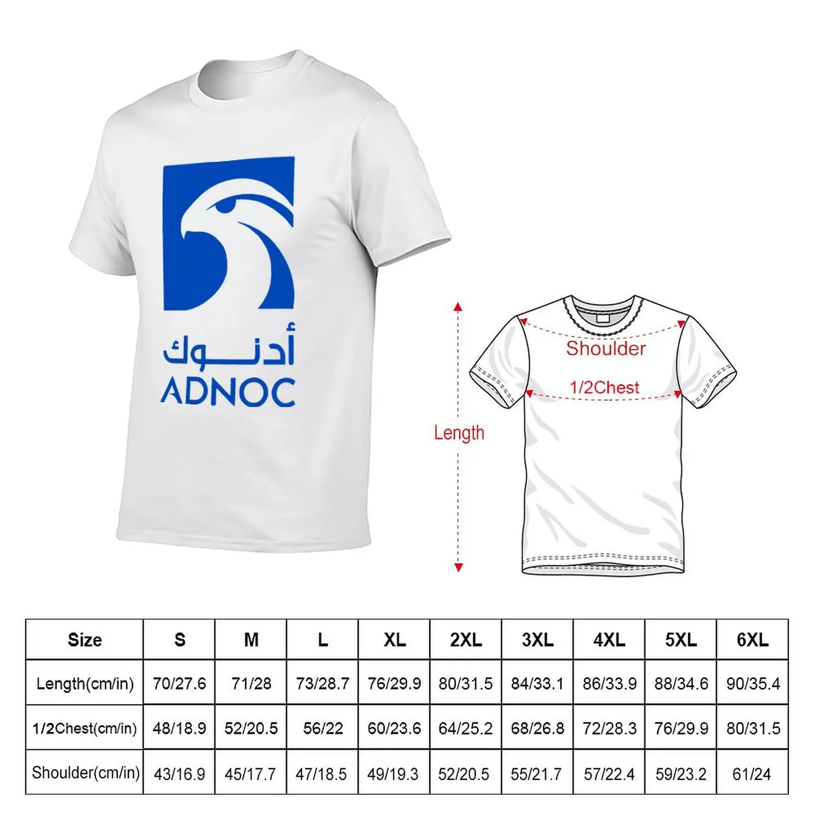 Adnoc Logo T-Shirt t shirt man designer man t shirt cotton T-Shirt