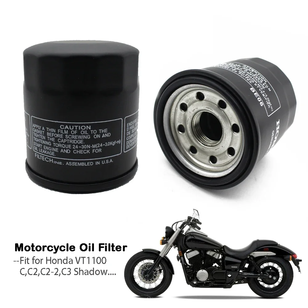 

ACZ Motorcycle Oil Filter for Honda Multiple Models Include VT1100 C,C2,C2-2,C3 Shadow 1100 95-98 VT1100 C Shadow Spirit 99-07