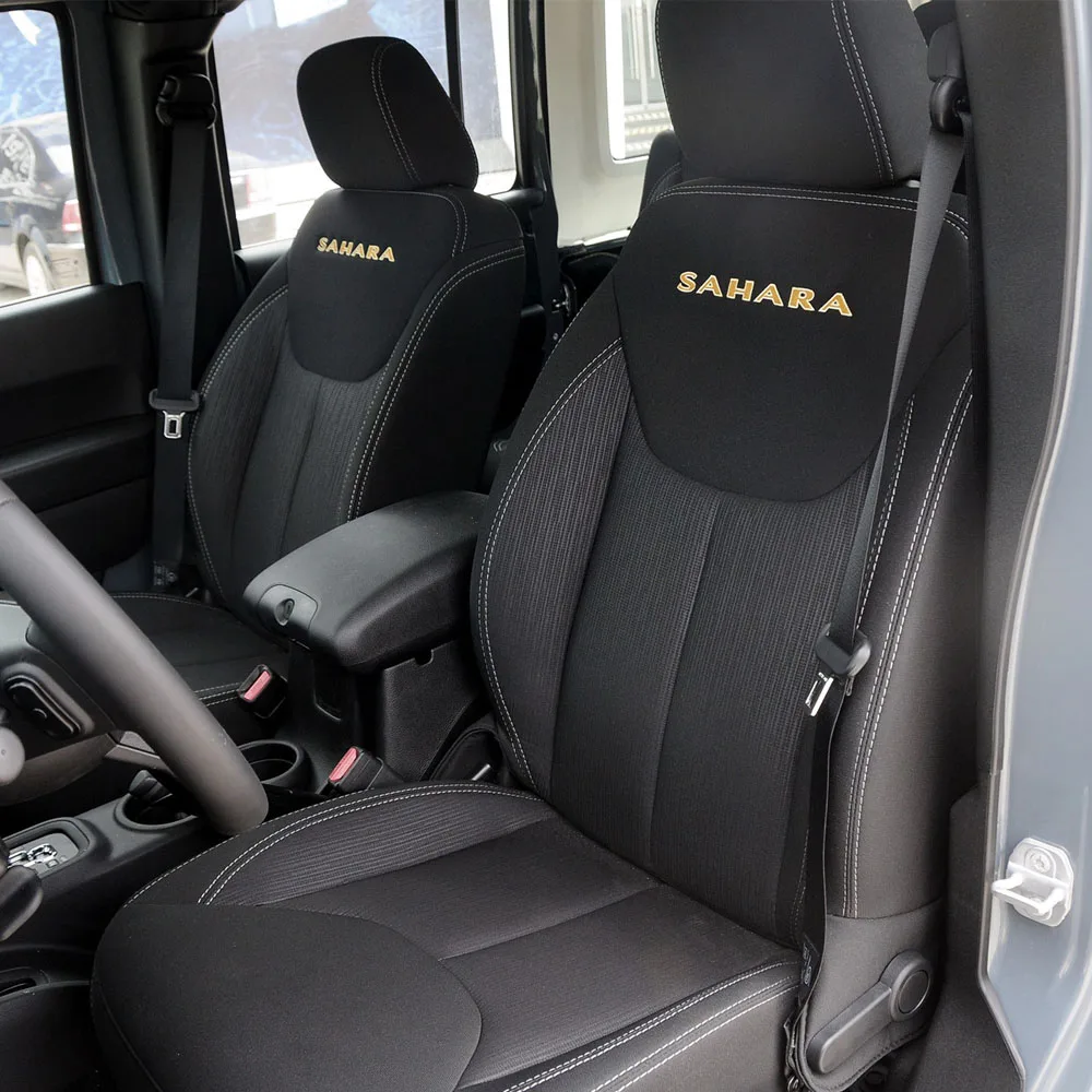 2025 cuero de napa para Jeep Wrangler Unlimited JK 4 puertas 2012-2023 ustom juego de fundas de asiento de coche accesorios protectores interiores