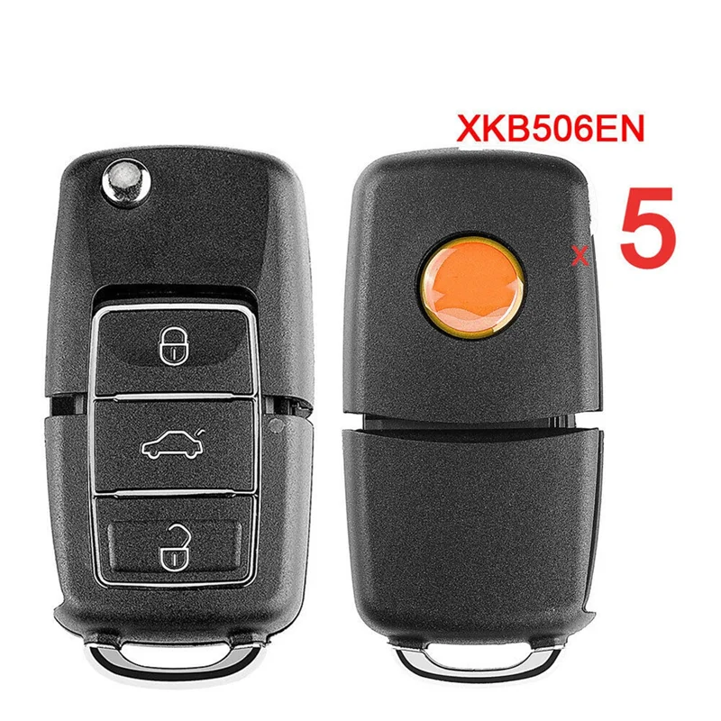 Xhorse XKB506EN Universal Wire Remote Key Fob 3 Buttons for VW B5 Type for VVDI Key Tool 5Pcs/Lot