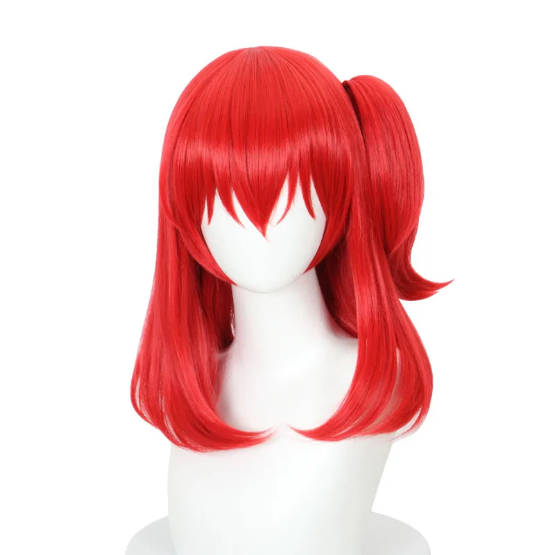 Lonely Rock Anime New Season, Kita Yuriko Cosplay Wig, Red Tiger Mouth Clip Style 517C