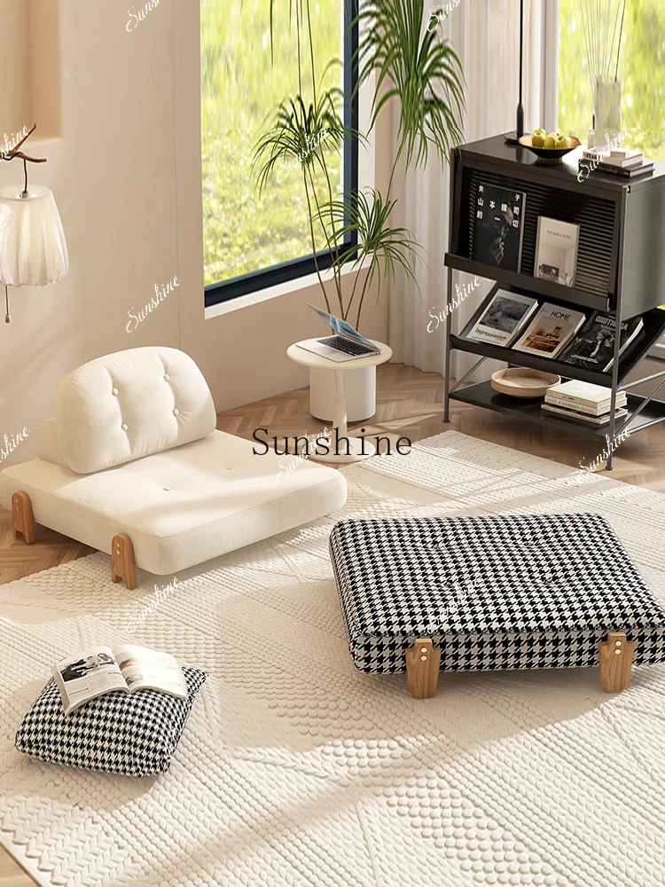 Folding module combination single small apartment can lie down and sleep cream-style tofu sofa bed  FT