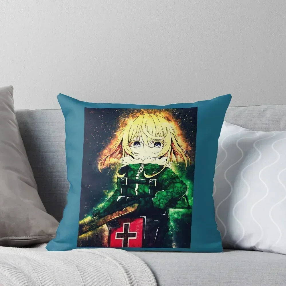 Tanya Degurechaff Saga of Tanya the Evil Throw Pillow Pillow Case Custom Cushion pillow