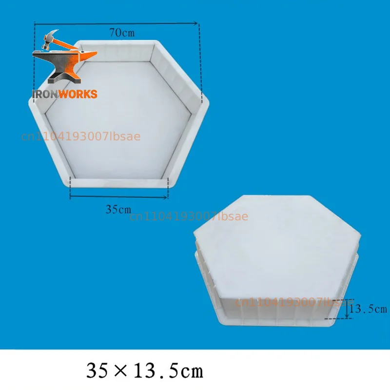 Box Grass Planting Hexagonal Flat Hexagonal Solid Highway Slope Protection Cement Mold Hexagonal Brick Plastic Mold