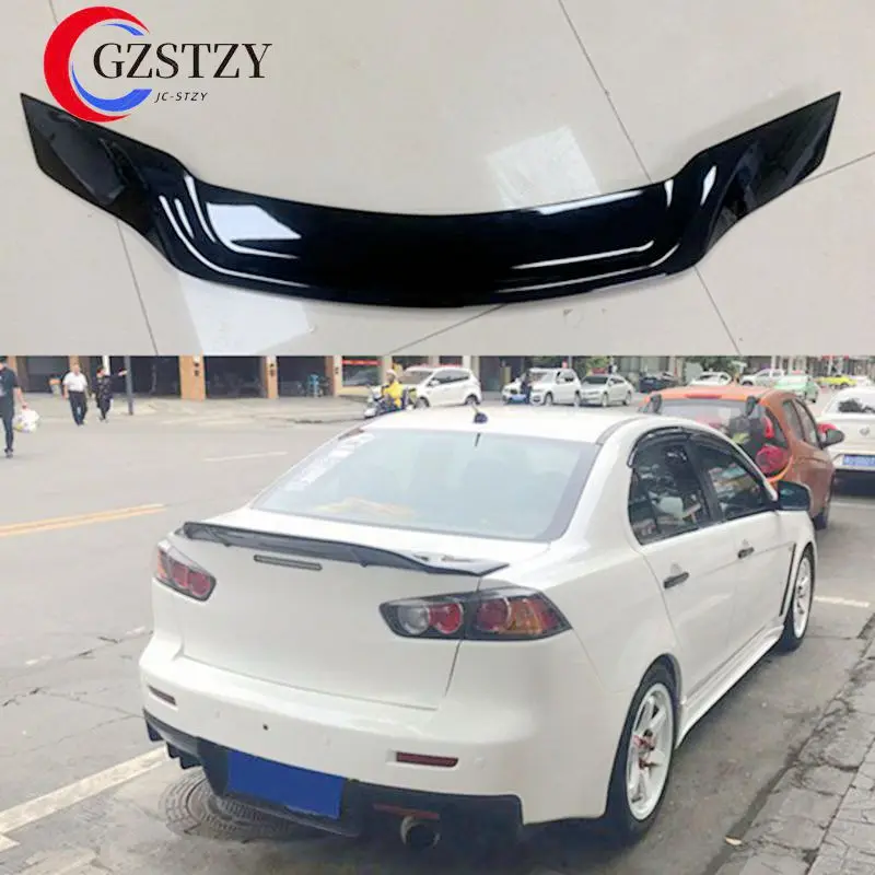 For Mitsubishi Lancer EX Evo 2008-2015 High quality ABS Rear Roof Spoiler Wing Trunk Lip Boot Cover Car Styling