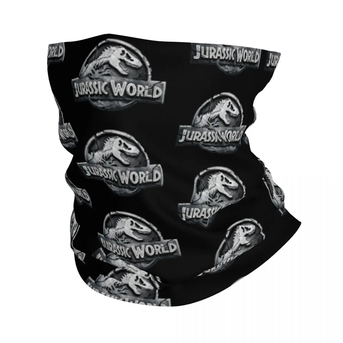 Dinosaur Jurassic Park Bandana Neck Gaiter Printed Balaclavas Wrap Scarf Multifunctional Headwear Hiking for Men Women