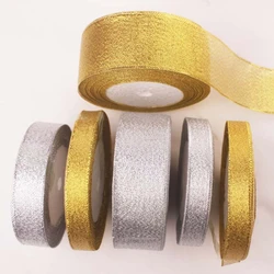 Golden silver Onion Ribbon Flowers Decoration Ribbon Gift Box Candy Box Packaging Ribbon 6mm 10mm 15mm 20mm 25mm 30mm 40mm 50mm