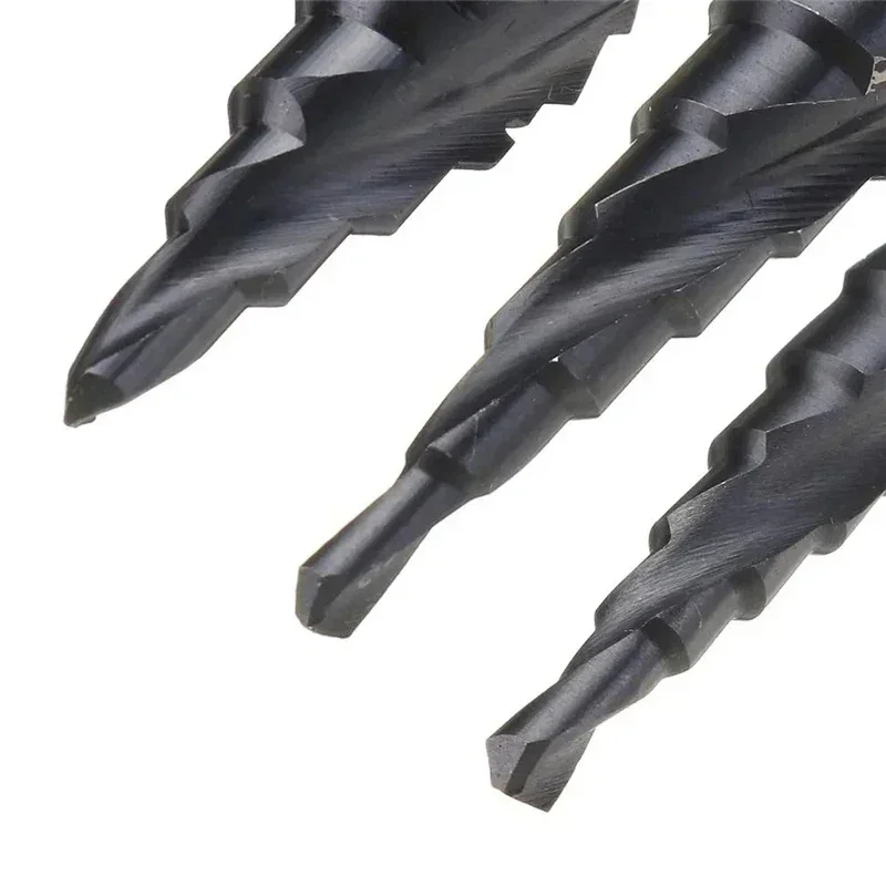 1pc 3-13mm/6-25mm/6-35mm HRC89 M35 Cobalt TiAIN Step Drill 1/4