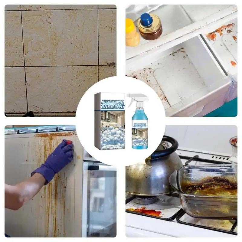 MultiSurface Cleaning Spray Household Bathroom And Kitchen Cleaner Bathroom & Kitchen Cleaner Quickly Removes Grime Mild 100ml