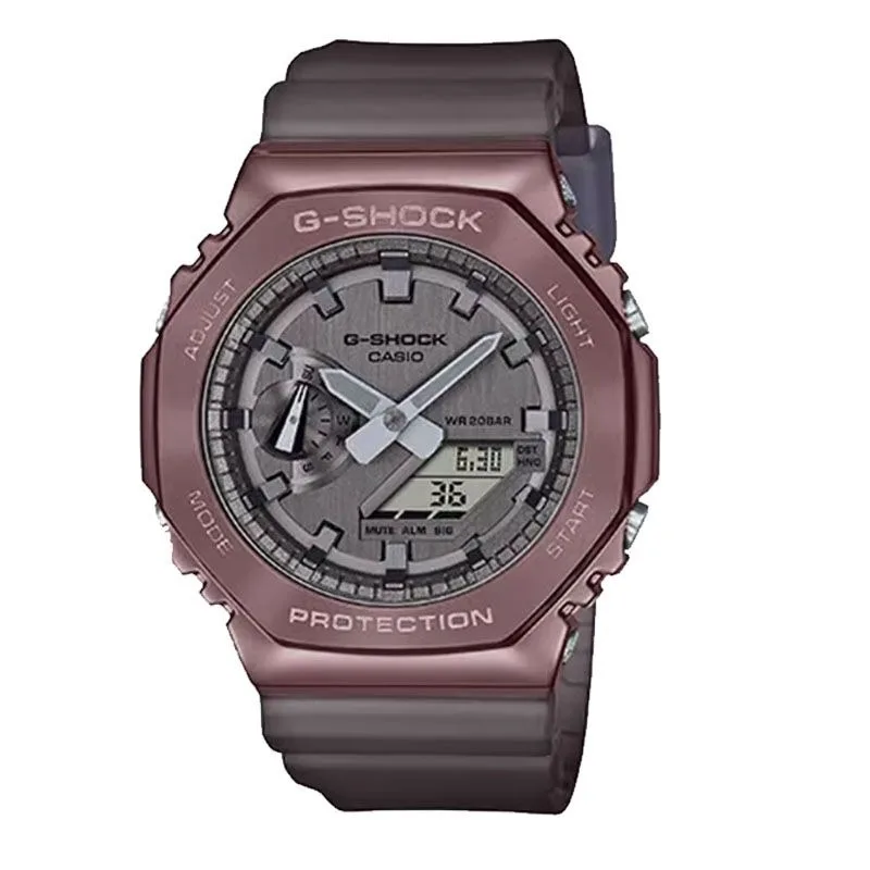 Casio GM-2100 Men's Watch Series Luxury Brand Sports G SHOCK Waterproof Shockproof Multi Functional Stainless Steel Dual Screen