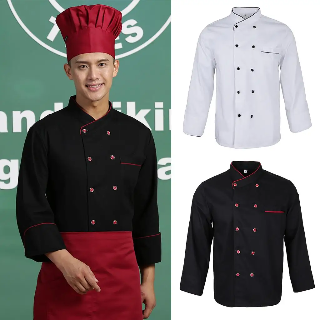 

Цельный унисекс с длинным рукавом для кухни, отеля, пекарни, кофе