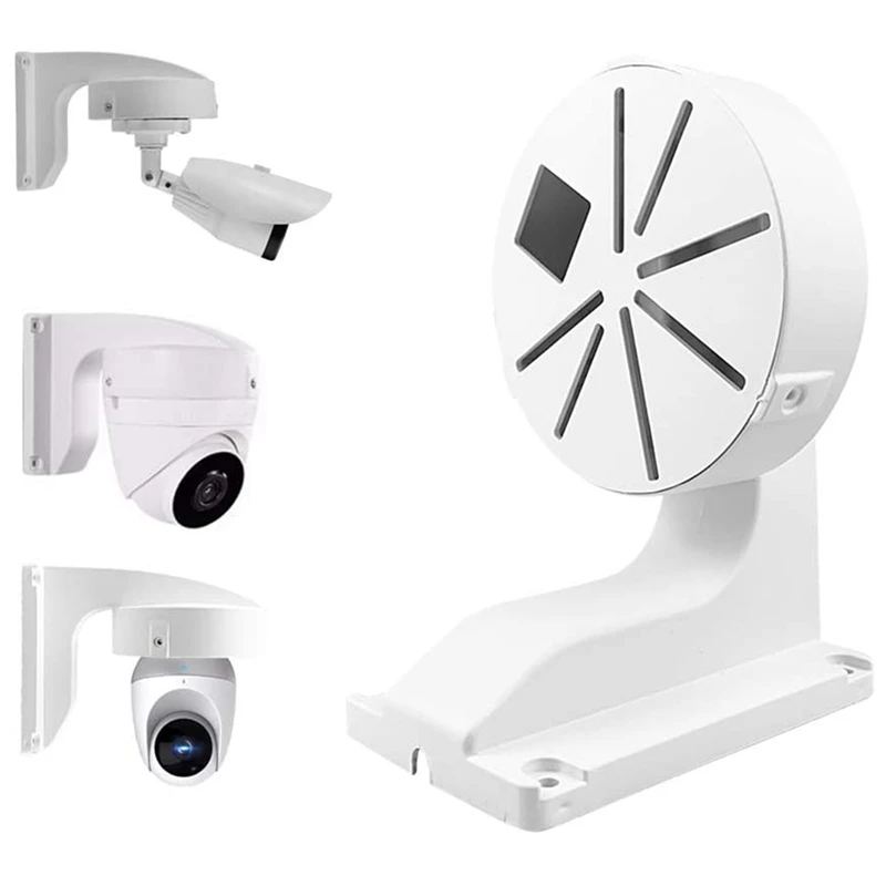 Security Camera Mount Bracket, interior e exterior Wall Mount, suporte tipo L para CCTV, Dome IP Camera Mounting, 5X, ABS