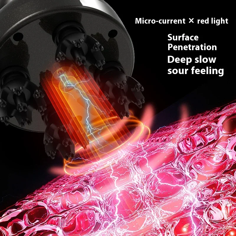 الكهربائية فروة الرأس مدلك العجن الشعر مدلك الذكية تدليك الرأس فروة الرأس 4 رؤساء تدليك التنظيف العميق والإجهاد الاسترخاء الجسم مدلك