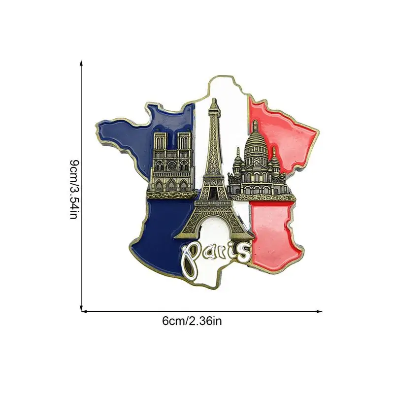 Fridge Magnets France Paris Eiffel Tower Triumphal Arch European Refrigerator Magnetic World Tourist Souvenir Collection Gifts